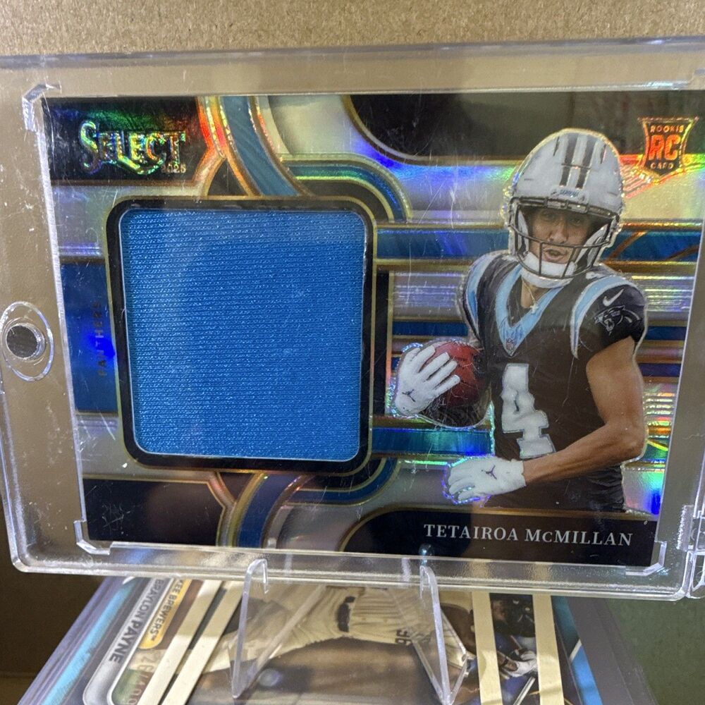 2025 Panini Select Tetairoa McMillan Panthers Jumbo Rookie Swatches /149